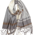 Plaid Tassel Scarf