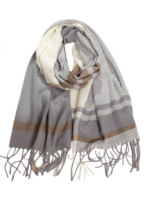 Plaid Tassel Scarf