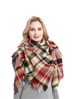 Cashmere Plaid Scarf