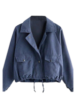 Women's Military Anorak Safari Utility Lightweight Sleeveless Stretchy Drawstring Jacket Vest With Zipper And Pocket