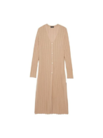 Wide Ribbed Long Cardigan