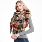 Cashmere Plaid Scarf - Image 3