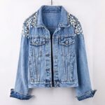 Shoulder Embellished Button Front Jacket With Chest Pockets And Collar - Image 2
