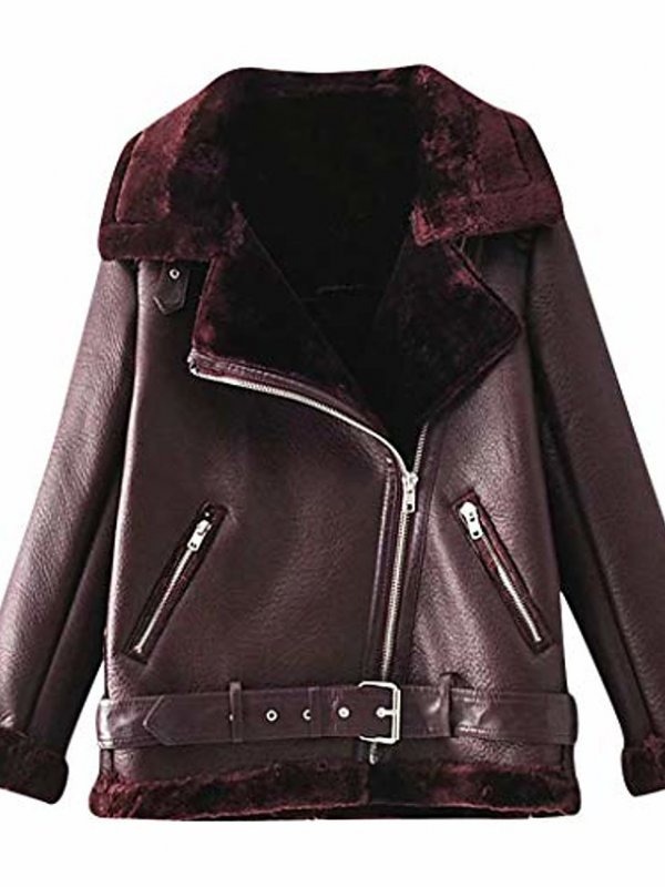 imgi_3_273bde659ebbddd1a18c7d291604f5b9.jpg Belted Asymmetric Zip Jacket With Wide Collar And Side Pockets - Image 1